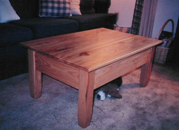 Solid Knotty Hickory Coffee Table