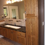 Custom Master Bath Vanity & Linen Cabinet