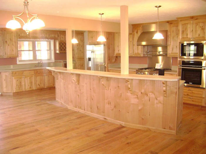 Mattingly Kitchen - Solid Knotty Alder Wood - Island